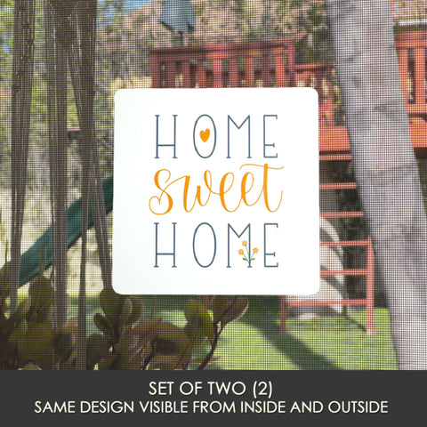 Mesh Magnets Anti-Collision Acrylic Screen Door Decoration - Home Sweet Home Sign