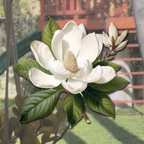 Mesh Magnets Anti-Collision Acrylic Screen Door Decoration - Magnolia Sign