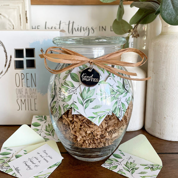 Vintage Farmhouse Jar of Notes