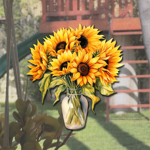 FREE Mesh Magnets - Sunflower Bouquet