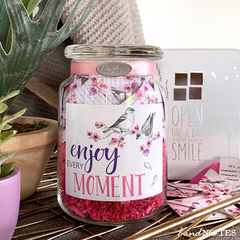 Enjoy Every Moment Jar of Notes