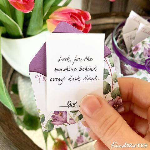 Botanical Thinking of You Jar of Notes (with Blank Papers)