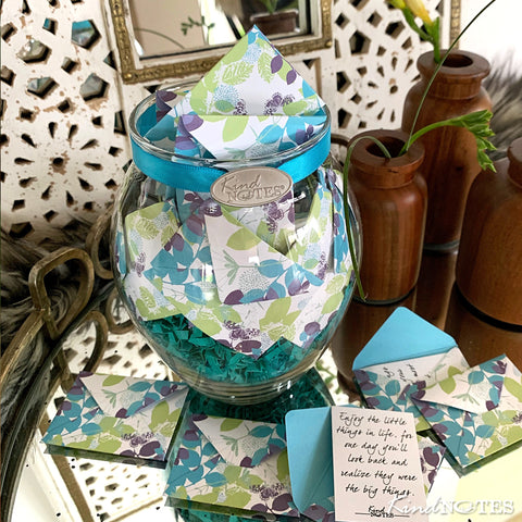 Calm Breeze Jar of Notes (with Blank Papers)