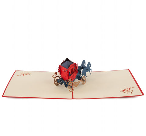 Fairytale Coach Pop-Up 3D Greeting Card