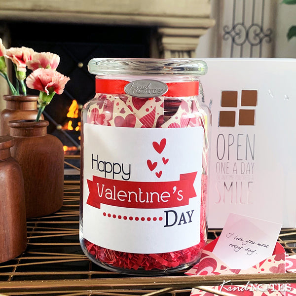 Heart Garden Valentine Jar of Notes