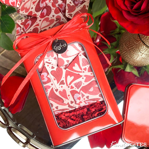 Heart Garden Tin Box of Notes