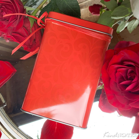 Heart Garden Tin Box of Notes