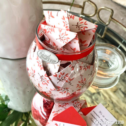 Leaves of Love Jar of Notes