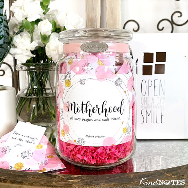 Motherhood Jar of Notes (with Blank Papers)