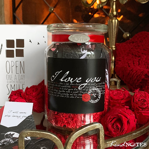 Romantic I Love You Jar with LOVE Messages (Wholesale)