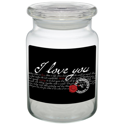 Romantic I Love You Jar (with Blank Papers)