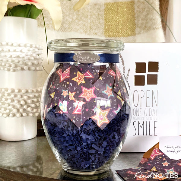 Sparkling Stars Jar of Notes (with Blank Papers)