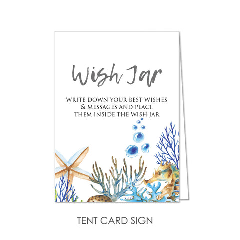 Wish Jar by KindNotes (Deluxe Kit without Jar) - Sea Treasures