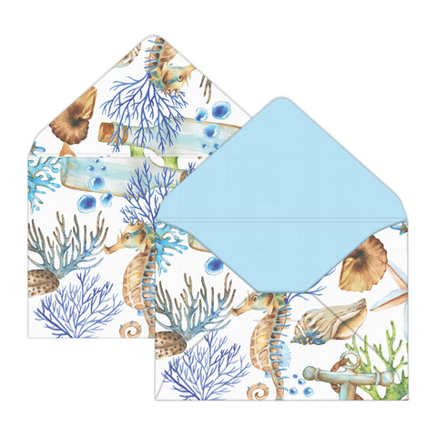 Sea Treasures Mini Envelopes & Notes/Paper