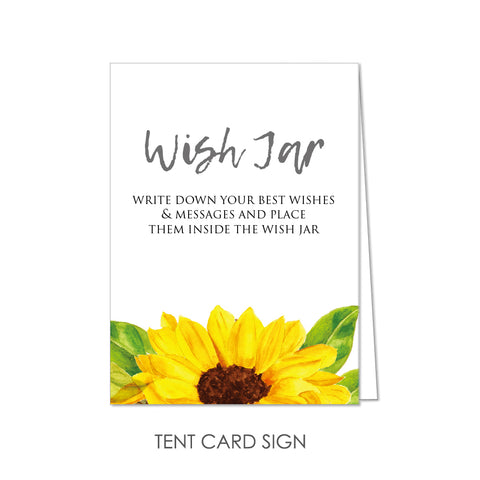 Wish Jar by KindNotes (Deluxe Kit without Jar) - Wild Sunflowers