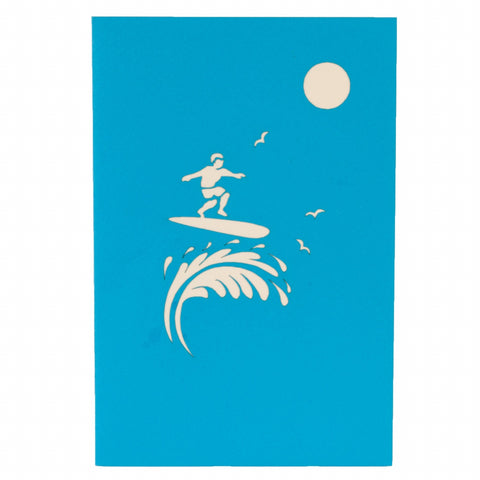 Ride the Waves Pop-Up 3D Greeting Card