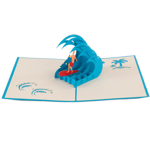 Ride the Waves Pop-Up 3D Greeting Card