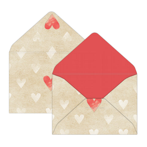 Antique Hearts Jar of Notes