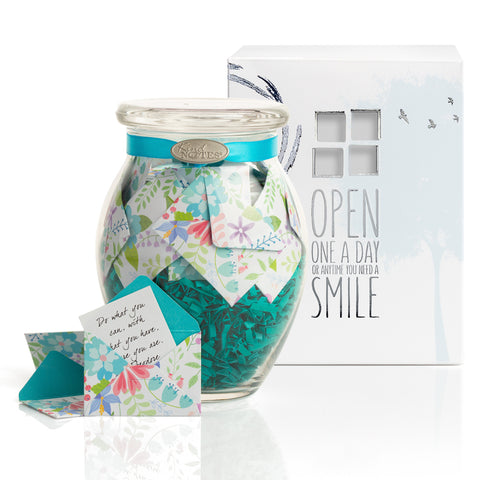 Fresh Cut Floral Jar with INSPIRATIONAL Messages (Wholesale)