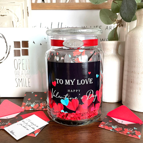 Happy Valentine’s Jar of Notes