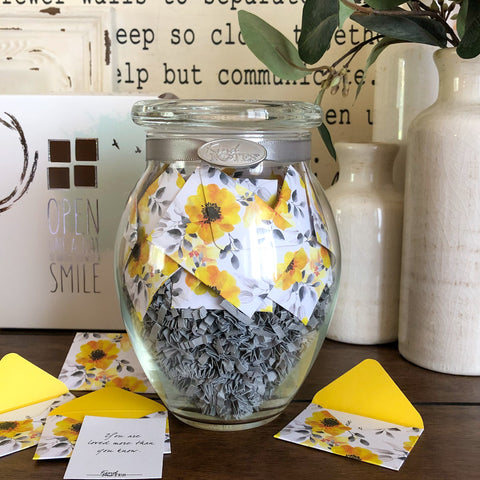 Morning Glory Jar of Notes