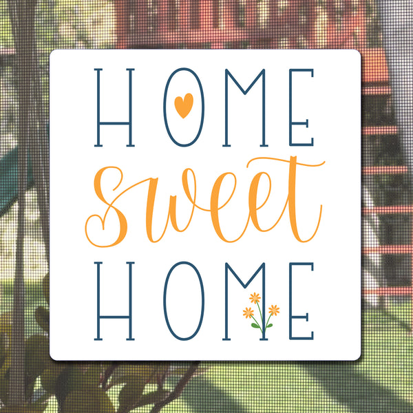 Mesh Magnets Anti-Collision Acrylic Screen Door Decoration - Home Sweet Home Sign