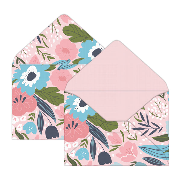 Pink Floral Mini Envelopes & Notes/Paper