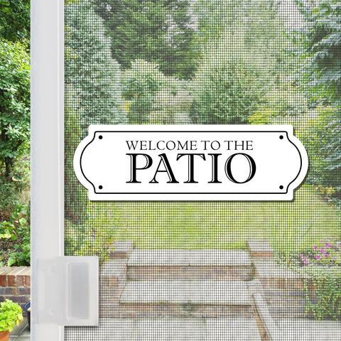 Mesh Magnets Anti-Collision Acrylic Screen Door Decoration - Patio Sign