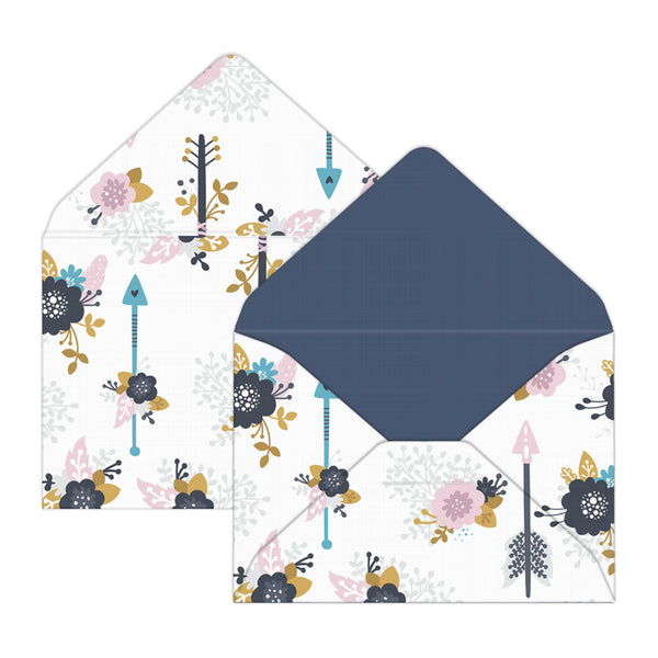 Blooming Arrows Mini Envelopes & Notes/Paper