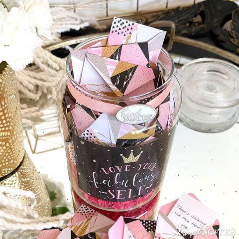 Love Your Fabulous Self Jar of Notes