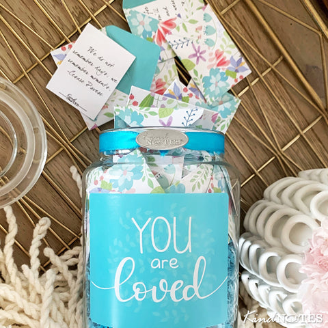 You are Loved Jar with POSITIVE Thoughts (Wholesale)