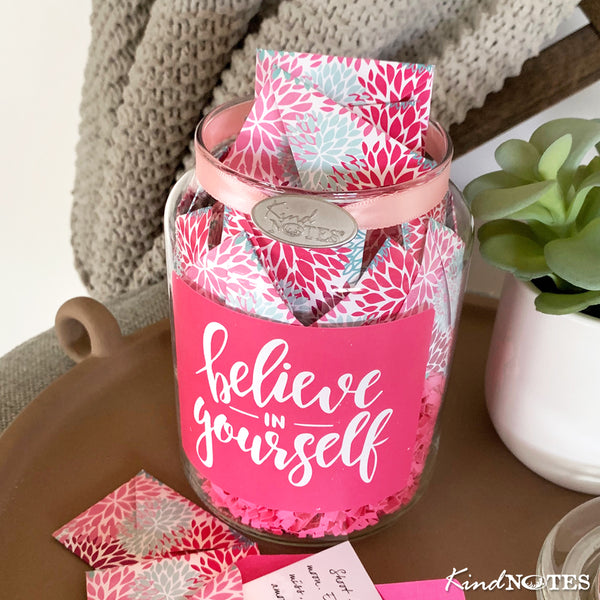 Believe in Yourself Jar with POSITIVE Thoughts (Wholesale)