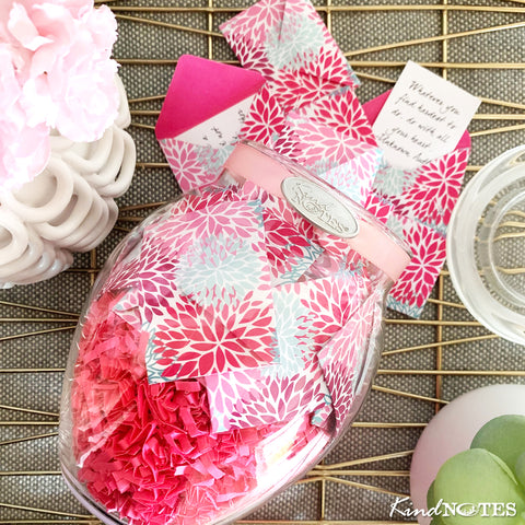 Floral Puffs Jar of Notes