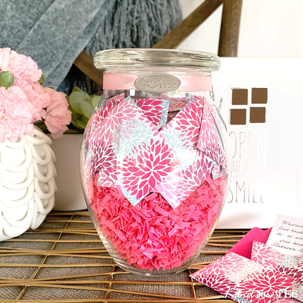 Floral Puffs Jar of Notes