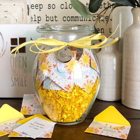 Fun in the Sun Jar with POSITIVE THOUGHTS Messages (Wholesale)