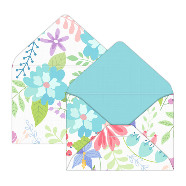 Fresh Cut Floral Mini Envelopes for Appreciation Gifts