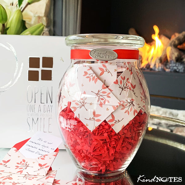 Leaves of Love Jar of Notes - Unique Romantic Gifts