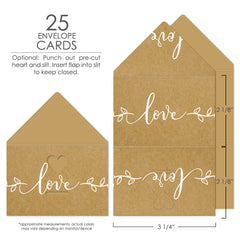 Memory Jar by KindNotes (Deluxe Kit without Jar) - Just Love
