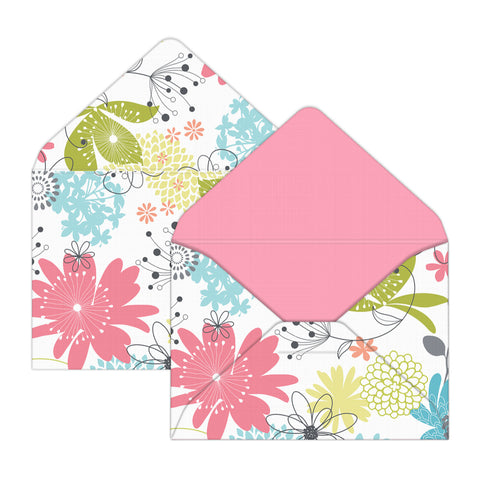 Refreshing Floral Mini Envelopes for Valentine Gifts