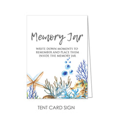 Memory Jar by KindNotes (Deluxe Kit without Jar) - Sea Treasures