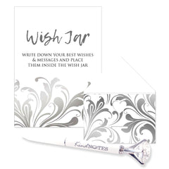 Wish Jar by KindNotes (Deluxe Kit without Jar) - Silver Flourish