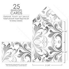 Wish Jar by KindNotes (Deluxe Kit without Jar) - Silver Flourish