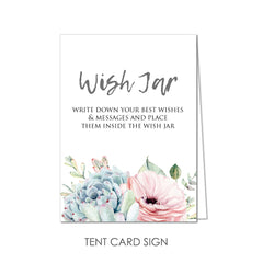 Wish Jar by KindNotes (Deluxe Kit without Jar) - Desert Succulents
