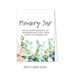 Memory Jar by KindNotes (Deluxe Kit without Jar) - Vintage Floral