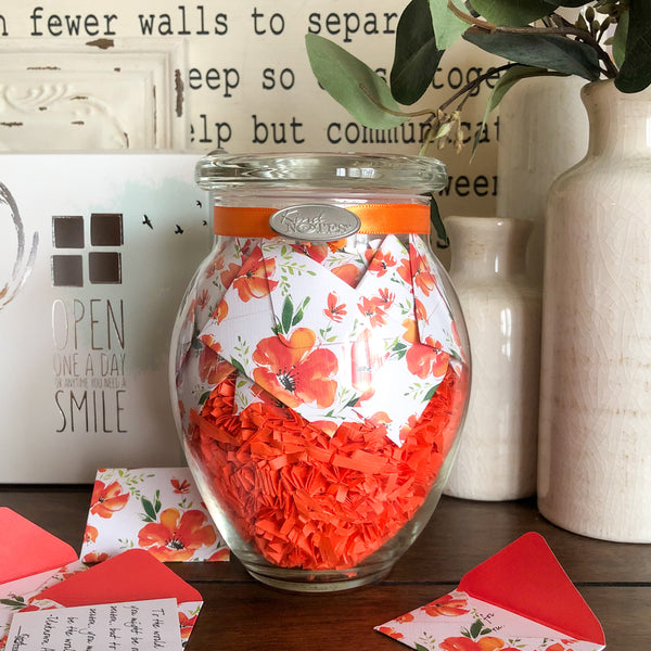 Poppy in Bloom Jar of Notes